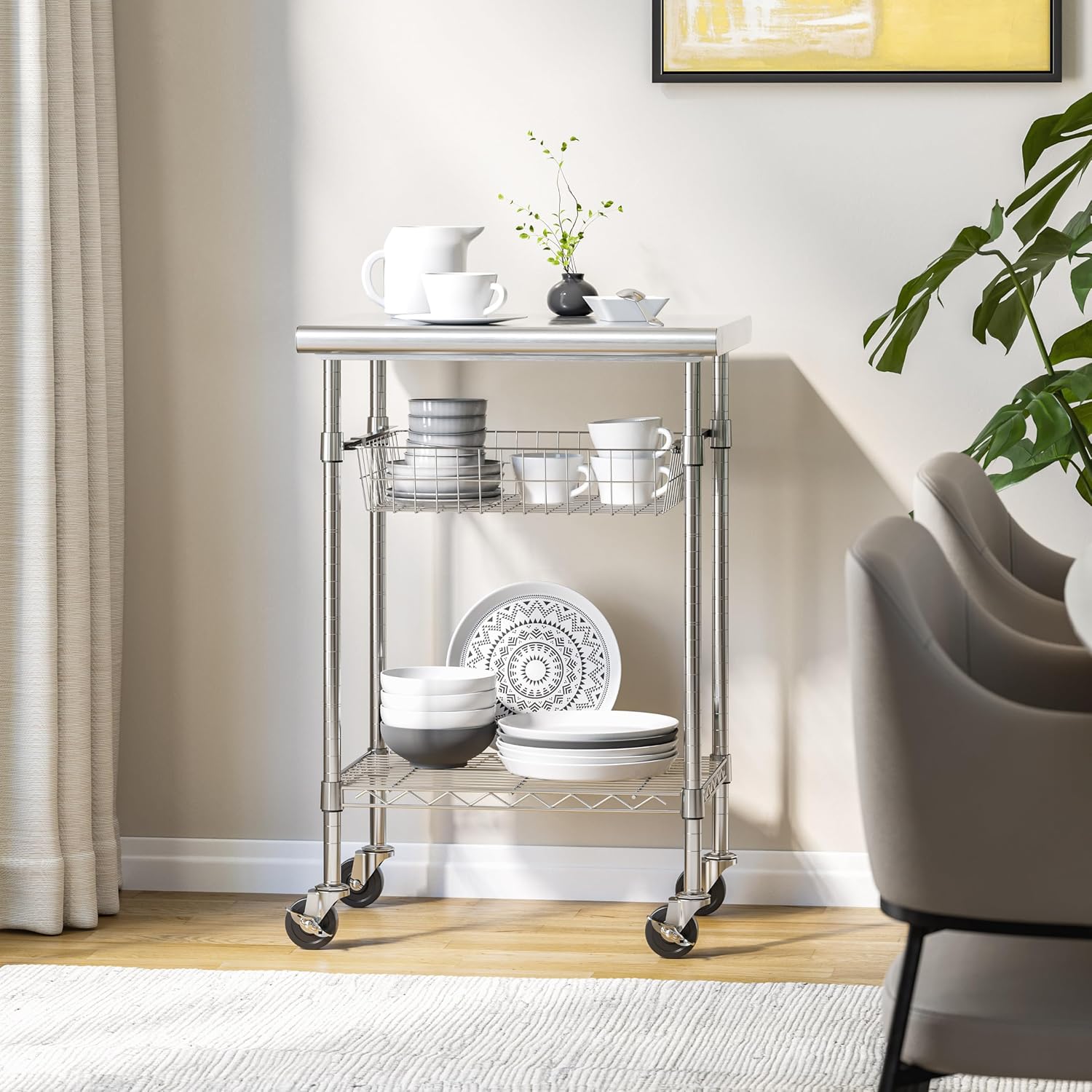 Stainless Steel Commercial Pre - Kitchen Baking Cart review and price
