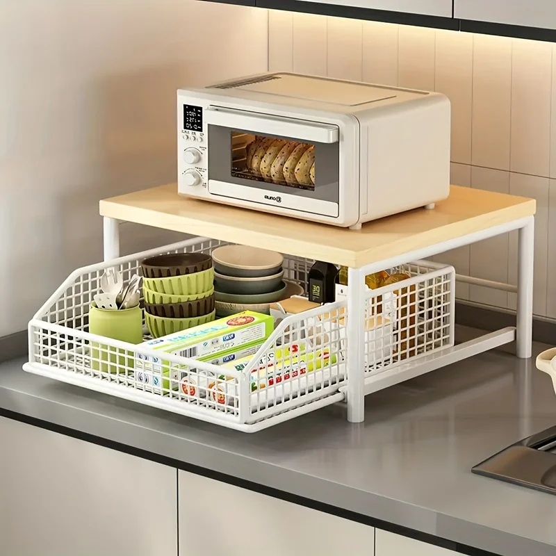 Vertical Microwave Stand w/ Dr - Kitchen Baking Rack review and price