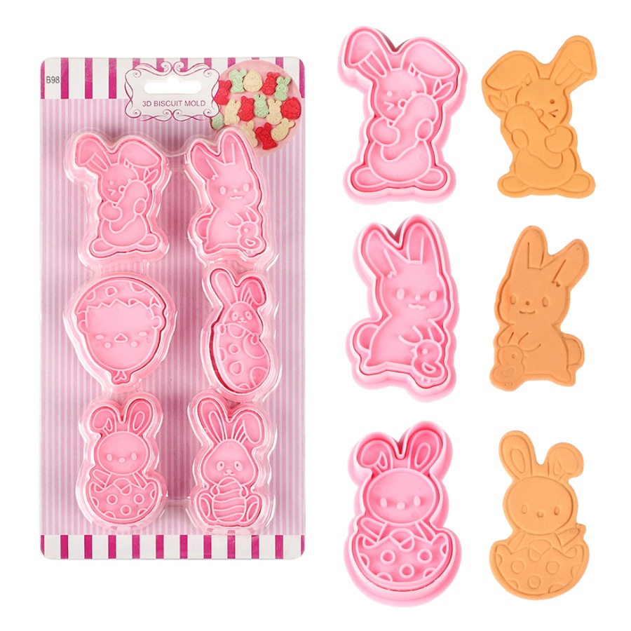6pcs/Set Easter Bunny Cookie C - Baking Kitchen Set review and price
