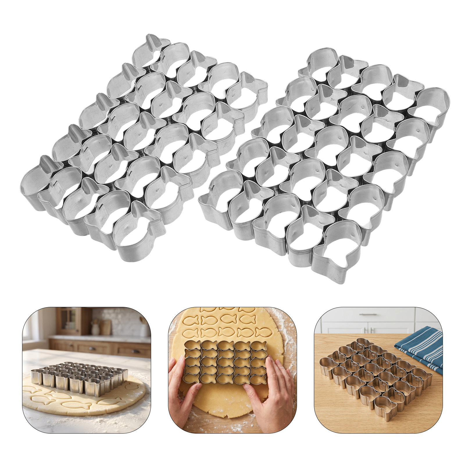 2Pcs Fish Shaped Cookie Cutter - Baking Kitchen Set review and price